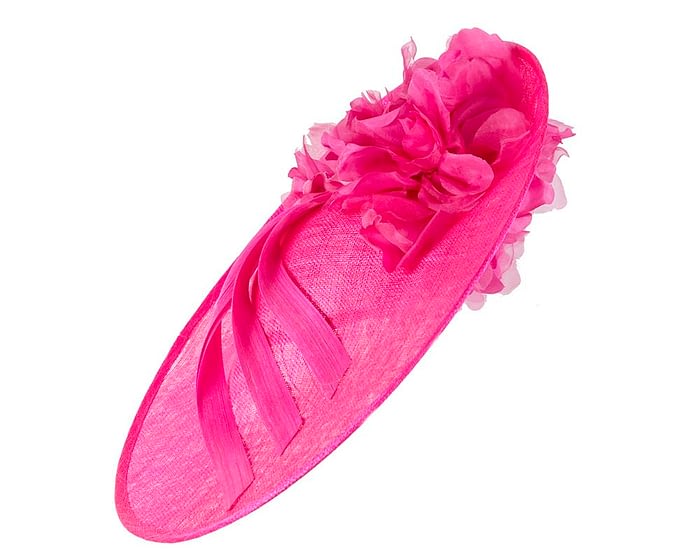 Fascinators Online - Large fuchsia plate racing fascinator by Fillies Collection