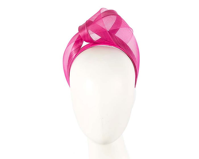 Fascinators Online - Fuchsia turban headband by Fillies Collection