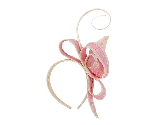 Fascinators Online - Pink Australian Made bow fascinator