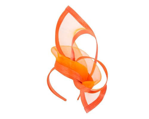 Fascinators Online - Edgy orange fascinator by Fillies Collection