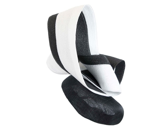 Fascinators Online - Black & white racing fascinator by Fillies Collection
