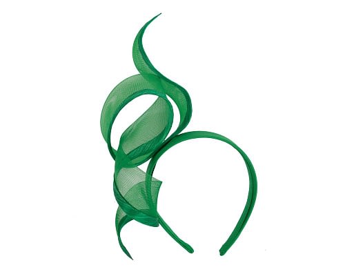 Fascinators Online - Twisted green racing fascinator by Fillies Collection