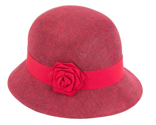 Fascinators Online - Red spring racing bucket hat by Max Alexander