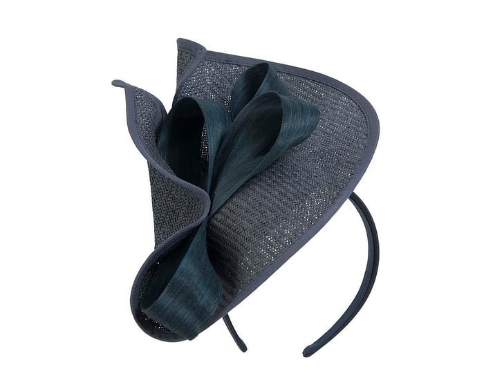 Fascinators Online - Navy fascinator with bow by Fillies Collection