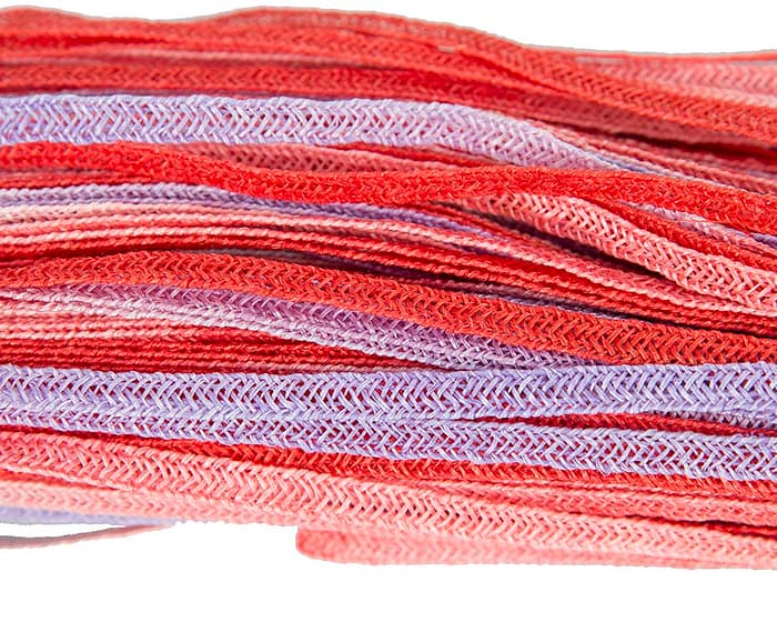 Craft & Millinery Supplies -- Trish Millinery- braid 100 red purple closeup