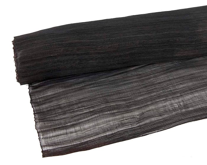 Craft & Millinery Supplies -- Trish Millinery- silk abaca black