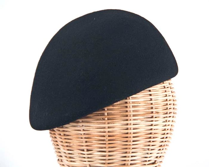 Craft & Millinery Supplies -- Trish Millinery- black felt beret hat shape