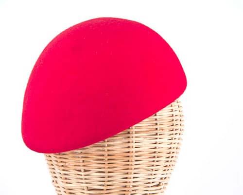 Craft & Millinery Supplies -- Trish Millinery- red felt beret hat shape