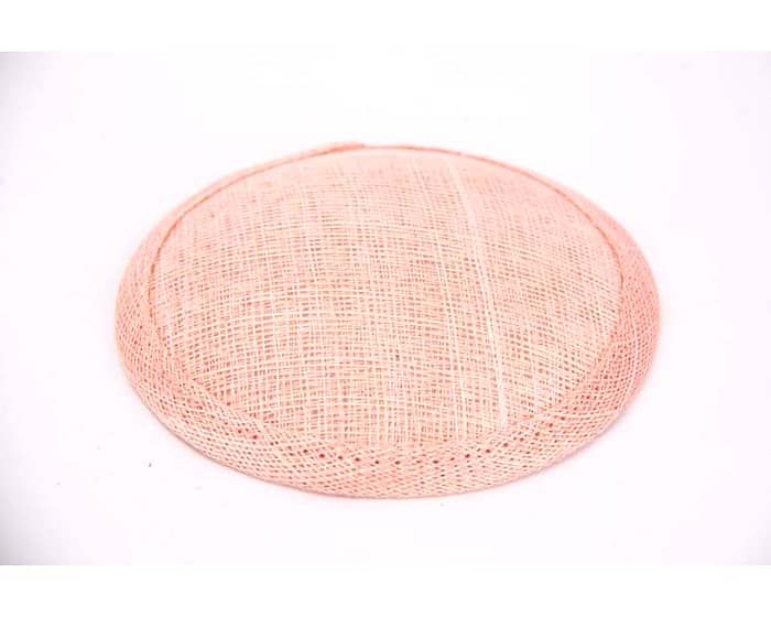 Craft & Millinery Supplies -- Trish Millinery- 12mm pink round sinamay fascinator base