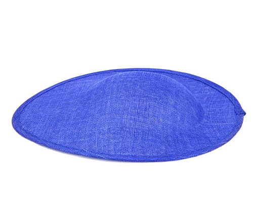 Craft & Millinery Supplies -- Trish Millinery- royal blue large saucer oval sinamay blocked fascinator base