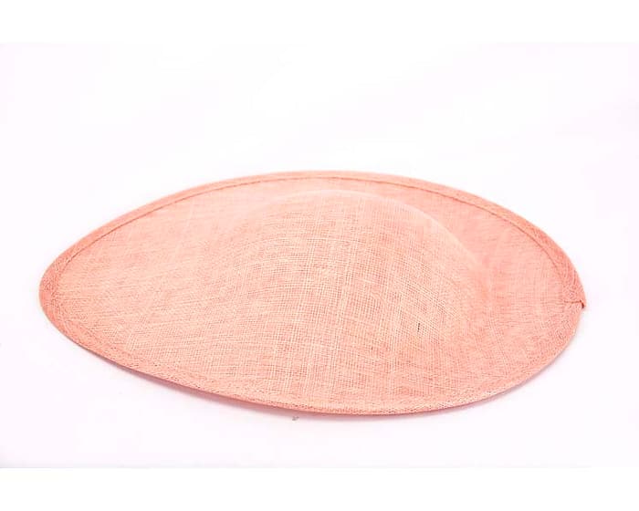 Craft & Millinery Supplies -- Trish Millinery- pink large saucer oval sinamay blocked fascinator base