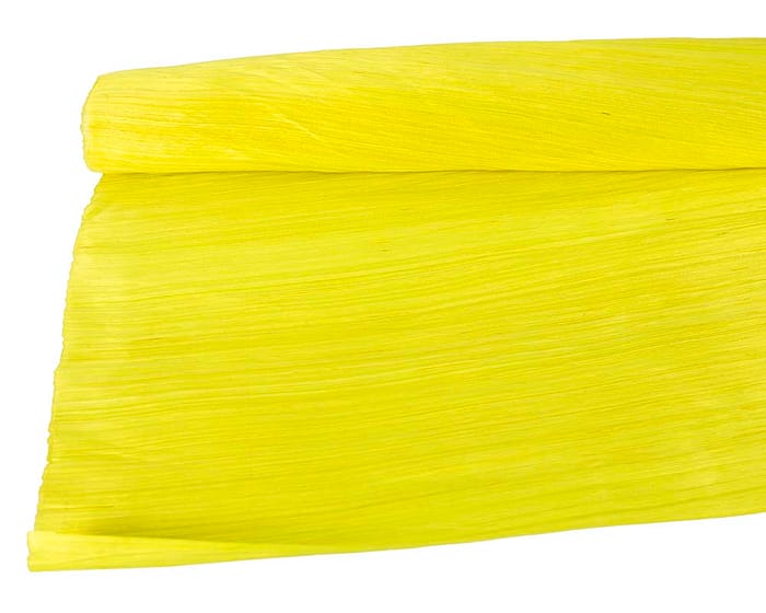 Craft & Millinery Supplies -- Trish Millinery- silk abaca bright yellow