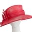Large red sinamay racing hat by Max Alexander Fascinators.com.au
