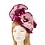 Bespoke magenta flower fascinator Fascinators.com.au