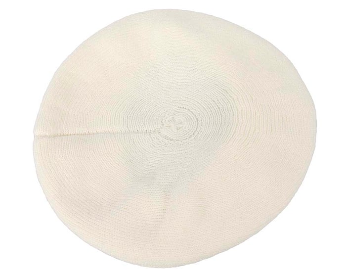 Classic warm cream wool beaked cap. Made in Europe Fascinators.com.au