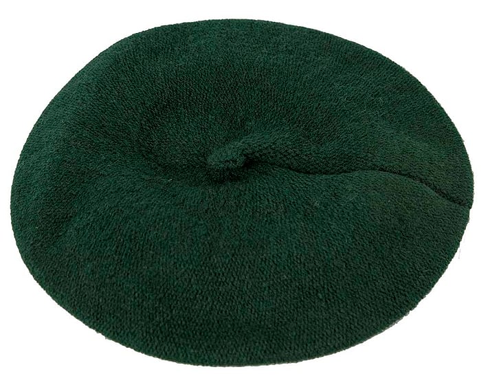 Classic warm green wool beret. Made in Europe Fascinators.com.au