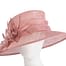 Large dusty pink sinamay racing hat by Max Alexander Fascinators.com.au