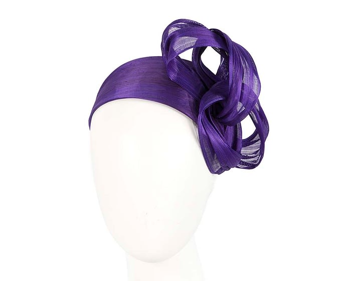 Purple retro headband racing fascinator by Fillies Collection Fascinators.com.au