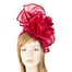 Bespoke red flower fascinator Fascinators.com.au