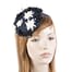 Small round navy winter pillbox Max Alexander J296N Fascinators.com.au