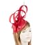 Tall red racing fascinator Fascinators.com.au