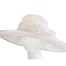 Wide brim white sinamay racing hat by Max Alexander Fascinators.com.au