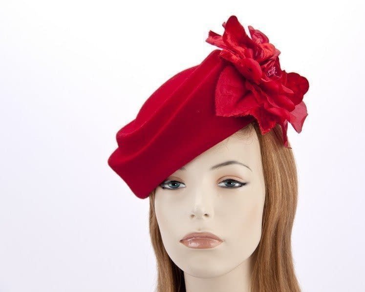 red pillbox hat