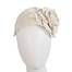 Cream leather flower headband racing fascinator Fascinators.com.au