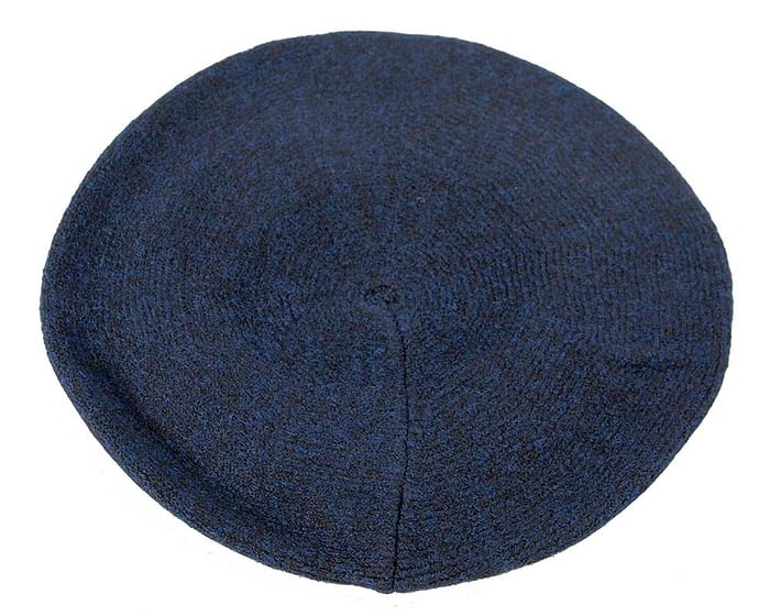 Warm navy wool beret. Made in Europe Fascinators.com.au
