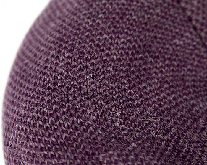 Classic warm purple wool beaked cap. Made in Europe Fascinators.com.au