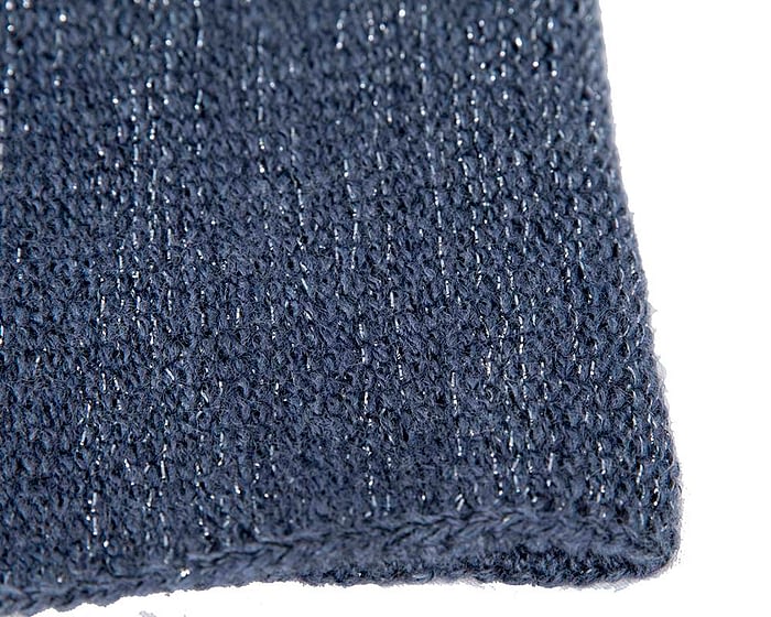 Navy warm wool beanie. Made in Europe Fascinators.com.au