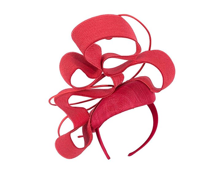 Designers red Australian Made racing fascinator by Fillies Collection Fascinators.com.au
