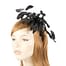 Black sinamay loops fascinator Fascinators.com.au