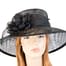 Large black fashion hat Fascinators.com.au