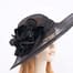 Black ladies hat for races & special occasions Fascinators.com.au
