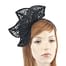 Modern black fascinator for races by Max Alexander MA681B Fascinators.com.au
