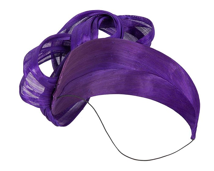 Purple retro headband racing fascinator by Fillies Collection Fascinators.com.au