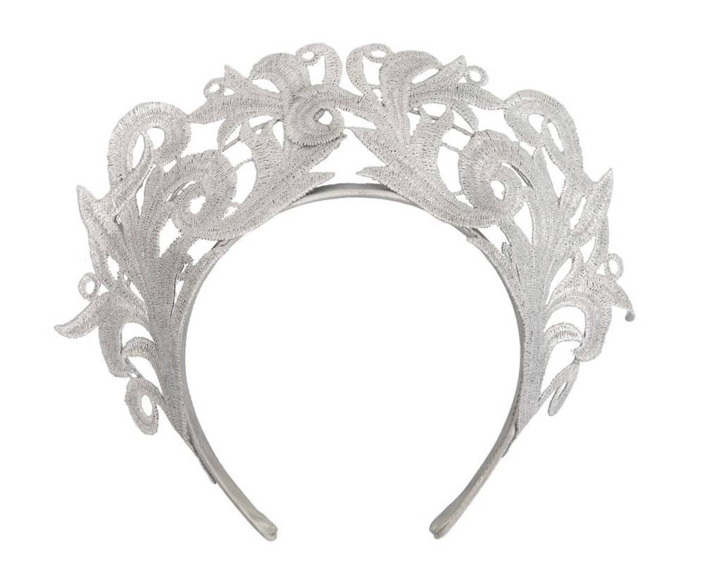 silver crown fascinator