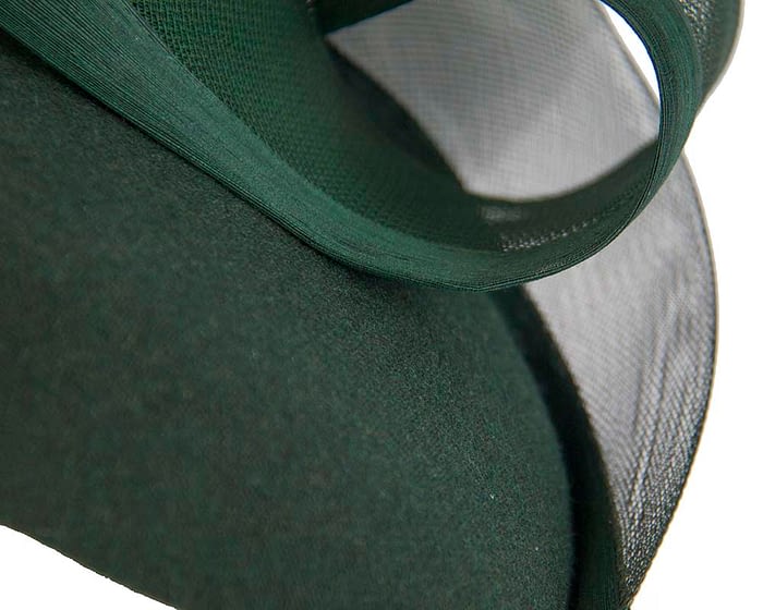 Olive green pillbox with crinoline trim Fascinators.com.au