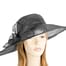 Large black sinamay hat by Max Alexander Fascinators.com.au