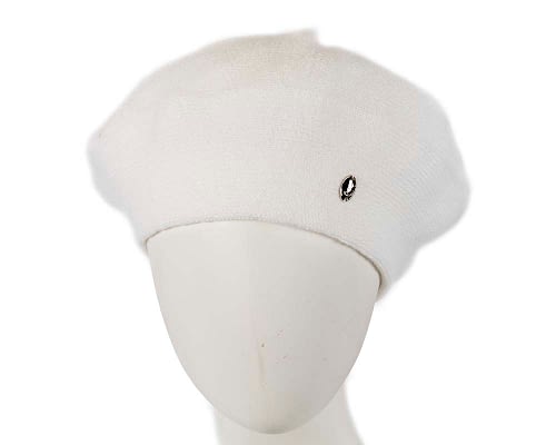 Classic warm cream wool beret. Made in Europe Fascinators.com.au