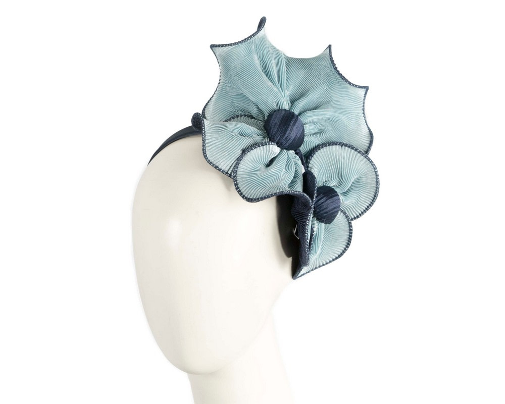 Blue & Navy racing fascinator by Max Alexander - Hats From OZ