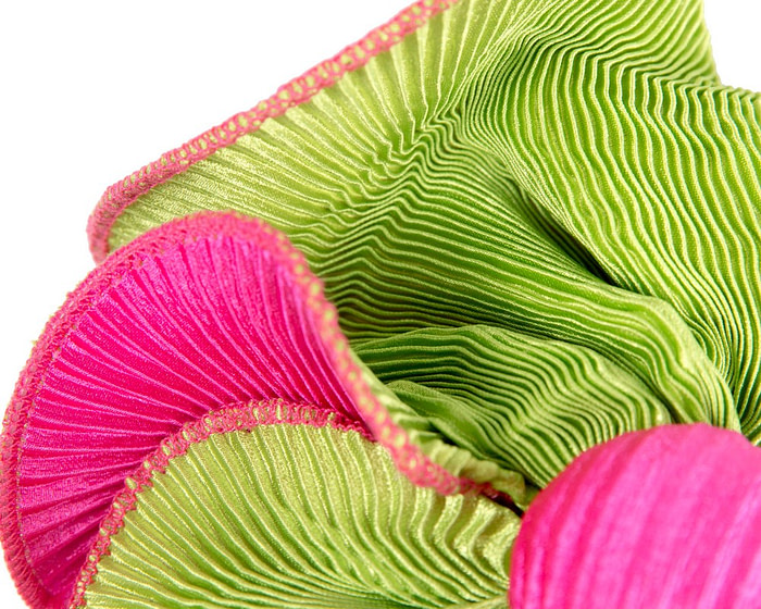 Lime & Fuchsia racing fascinator by Max Alexander - Image 3
