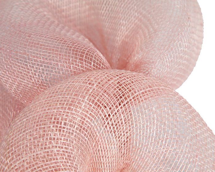 Large pink sinamay flower fascinator by Max Alexander - Image 3