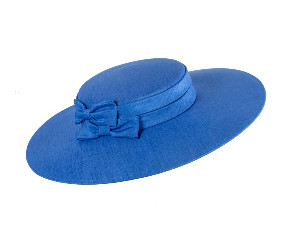 Royal blue boater hat by Max Alexander - Hats From OZ Royal blue boater hat by Max Alexander - Image 2