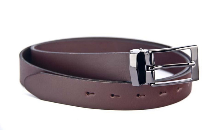 30mm mens genuine leather belt with buckle - Image 3