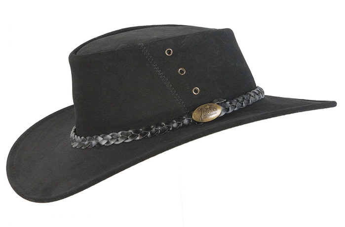 Black Jacaru Australian outback leather hat - Image 2