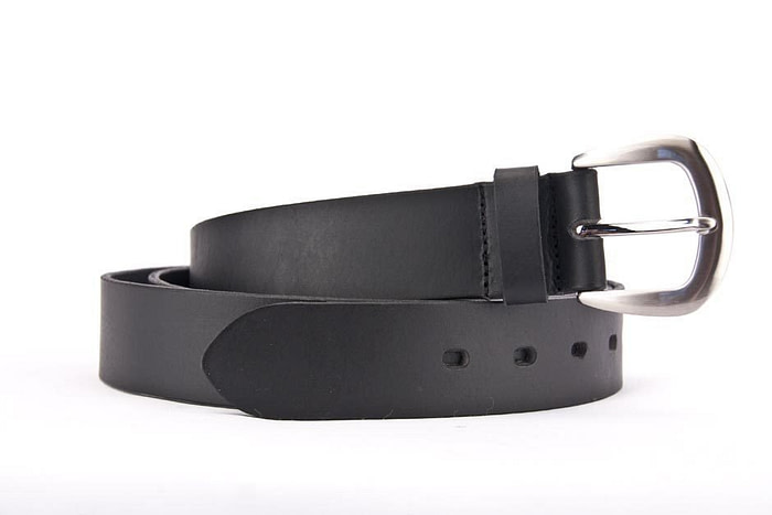 Genuine leather belt with buckle 40-673200