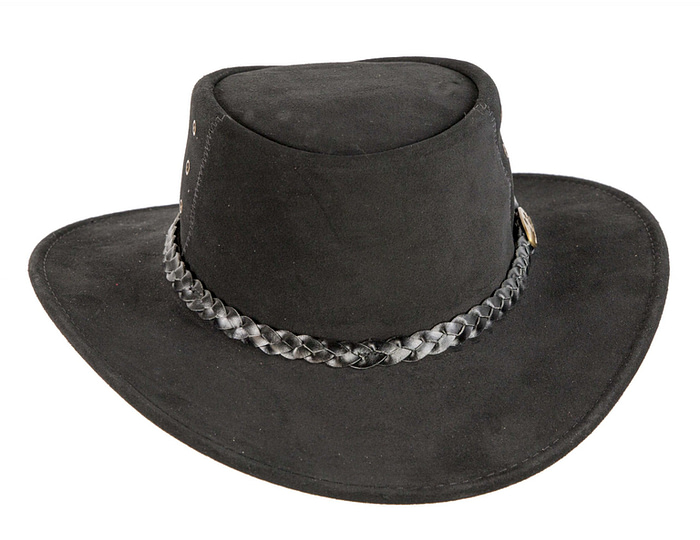 Black Jacaru Australian outback leather hat - Image 4