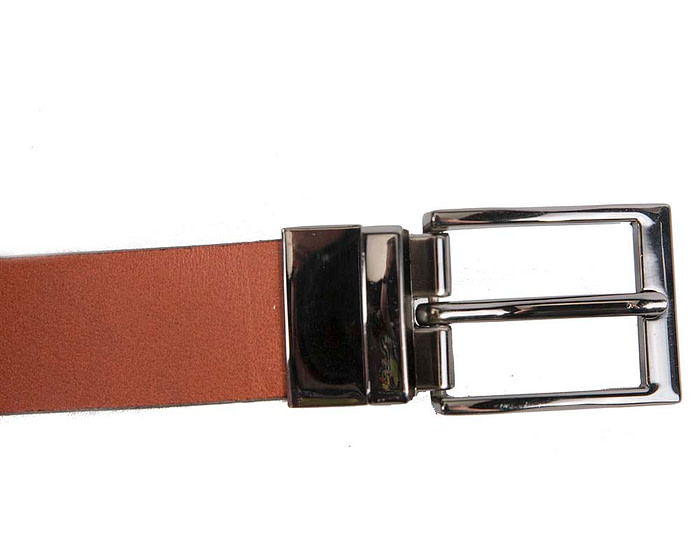 30mm mens genuine leather belt with buckle - Image 5